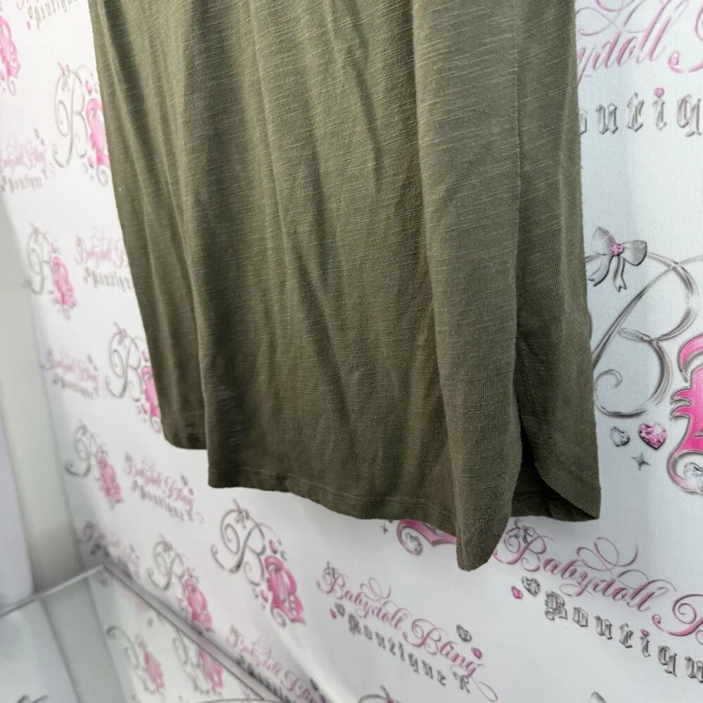 Devoted tank top crochet pattern boho green Olive Crochet Detail Tank Top - Picture 3 of 10